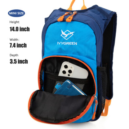 Ivygreen Mini Hydration Backpack Pack for Kids Boys or Girls with 1.5L Water Bladder - Image 3